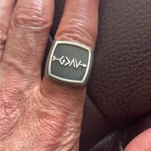 God is greater than the Highs and lows size 9.75 Custom made Ring mens